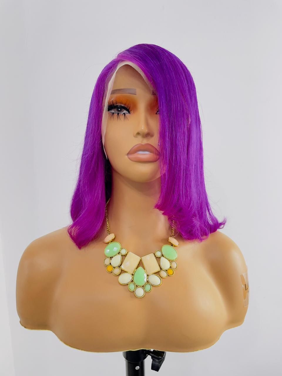 Wig - Front Lace - Purple 12”