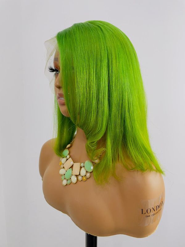Wig - Front Lace - Green 12”