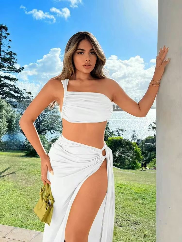 Women’s Sexy Summer Set 2pc - White, Size: Small