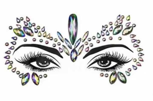 Face Gems - Acrylic Crystal Stickers 2