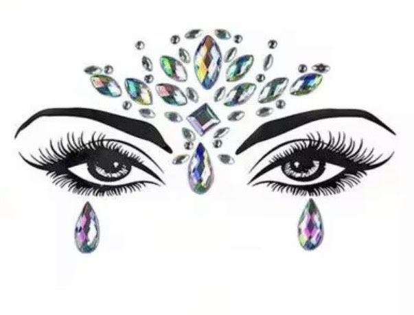 Face Gems - Acrylic Crystal Sticker 3