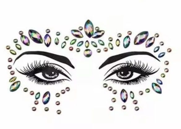 Face Gems - Acrylic Crystal Stickers 5