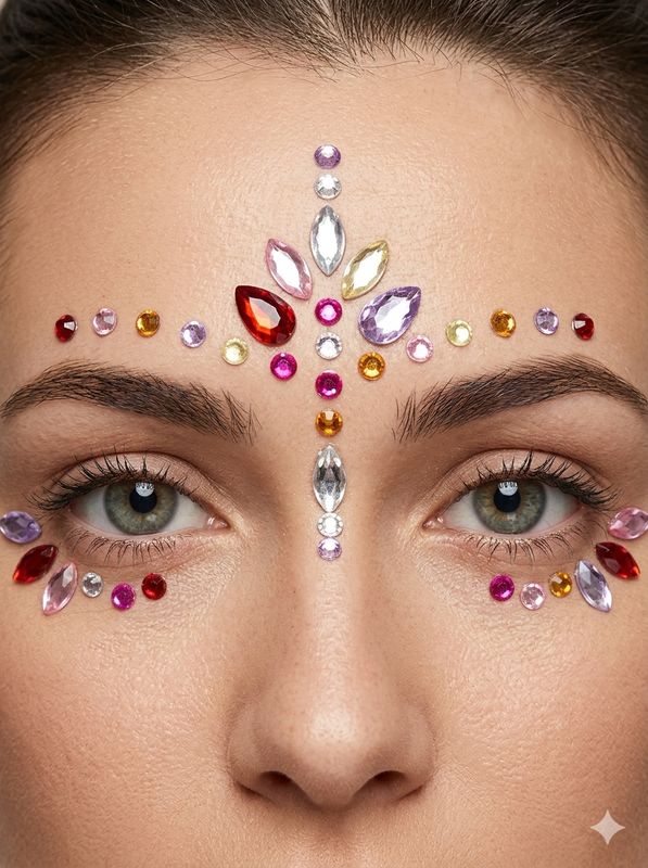 Face Gems - Acrylic Crystal Sticker 6
