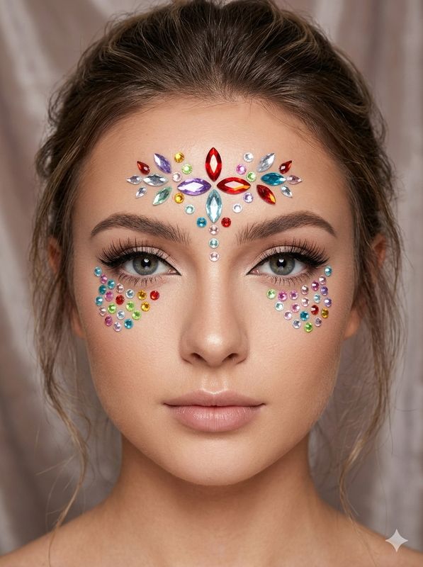 Face Gems - Acrylic Crystal Stickers 8