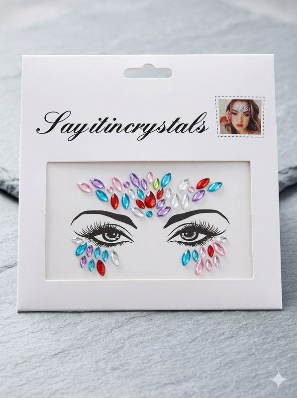 Face Gems - Acrylic Crystal Sticker 7