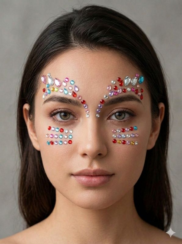 Face Gems - Acrylic Crystal Stickers 10