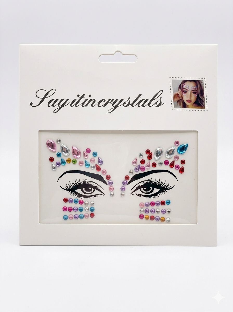 Face Gems - Acrylic Crystal Stickers 10