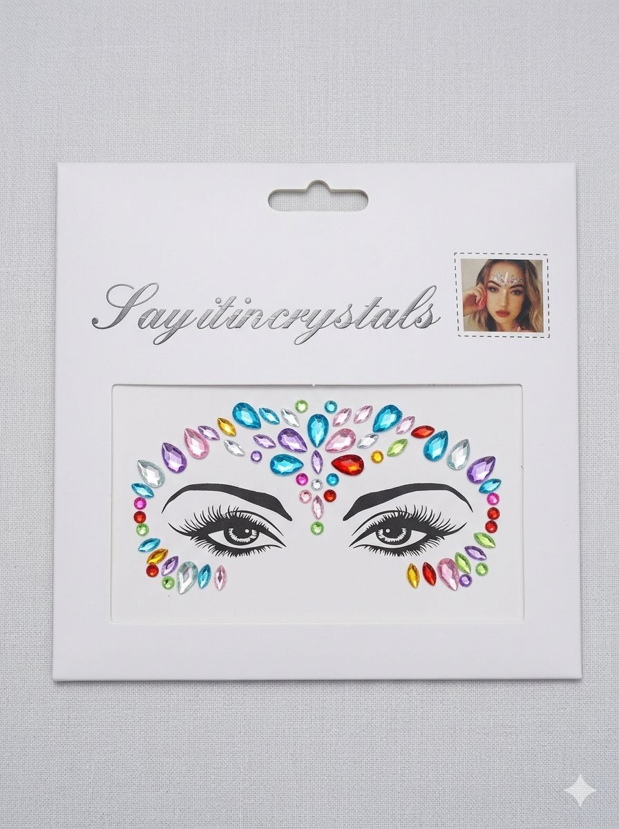 Face Gems - Acrylic Crystal Stickers 9