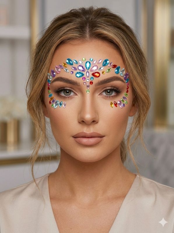 Face Gems - Acrylic Crystal Stickers 9