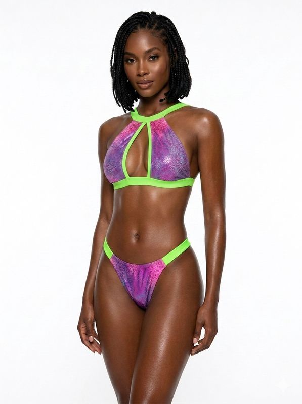Swim Genesis - Bikini (Green/Pink) Small