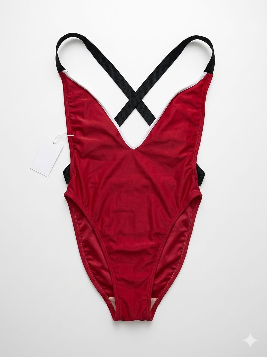 Swim Genesis - V Front Cross Back (Red) Small, Size: Small