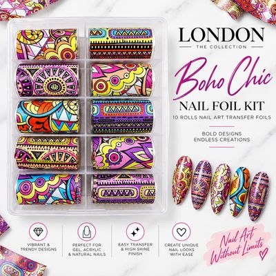 Boho Chic Nail Foil Kit