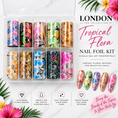 Tropical Flora Nail Foil Set