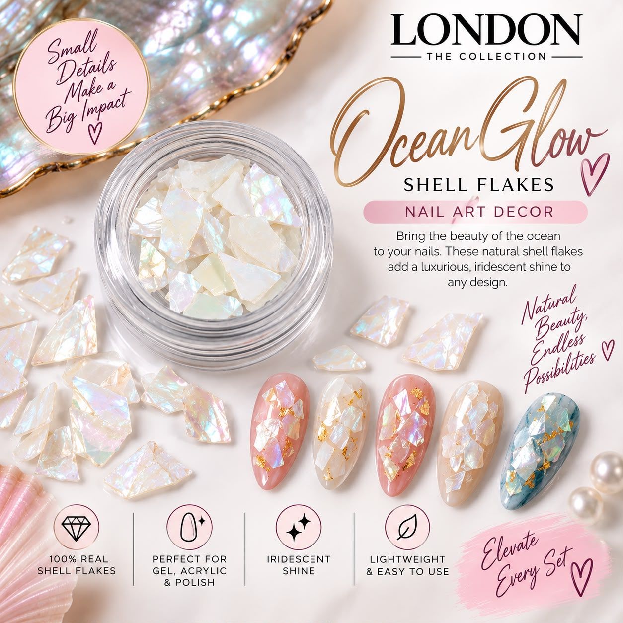 Ocean Glow Shell Flakes