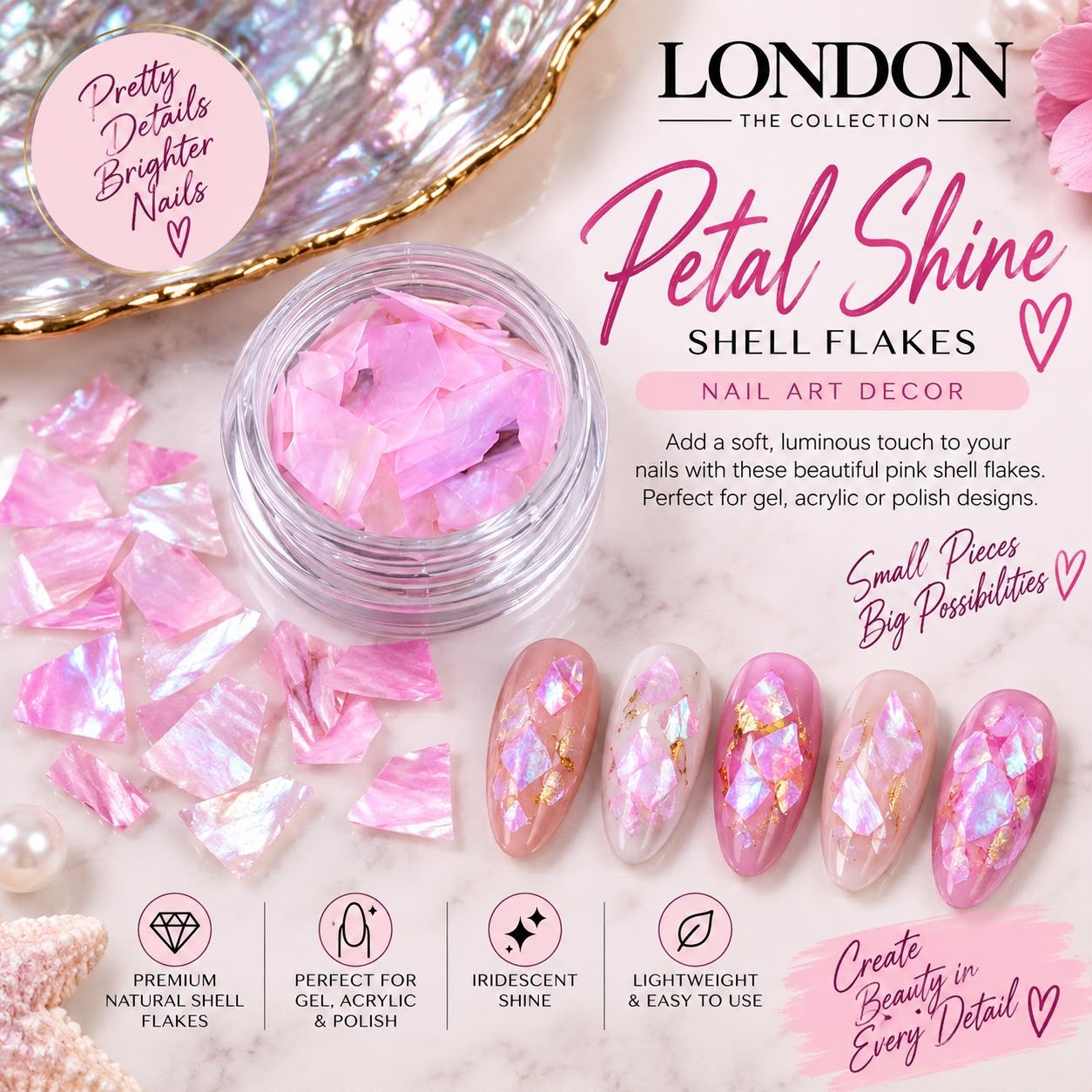 Petal Shine Shell Flakes