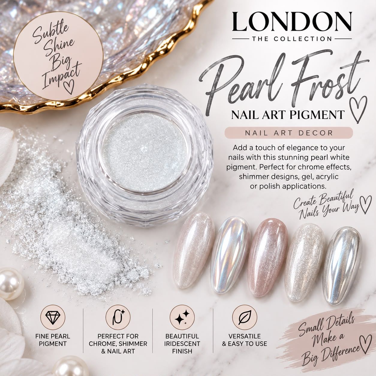 Pearl Frost Nail Art Pigment