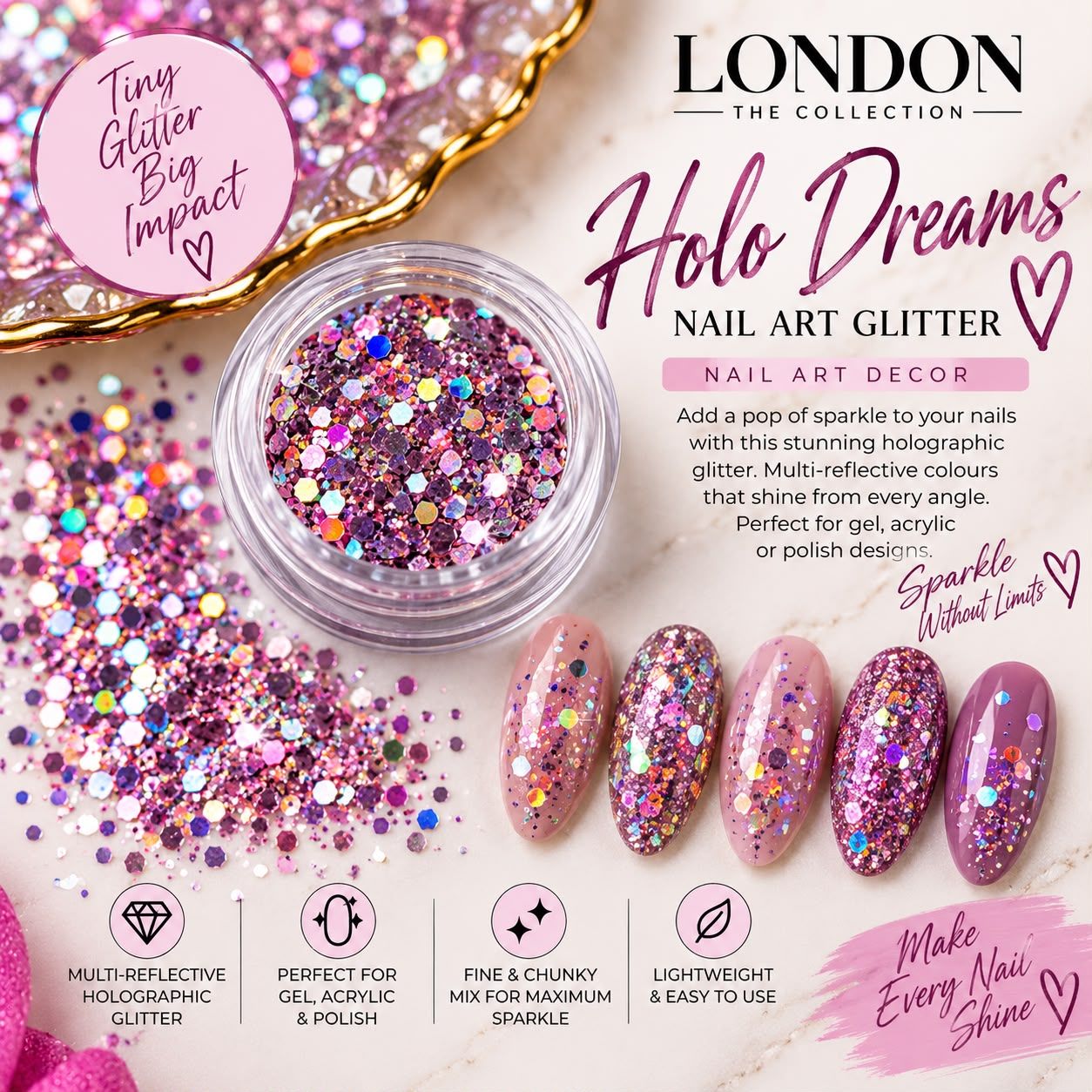 Holo Dreams Nail Art  Glitter