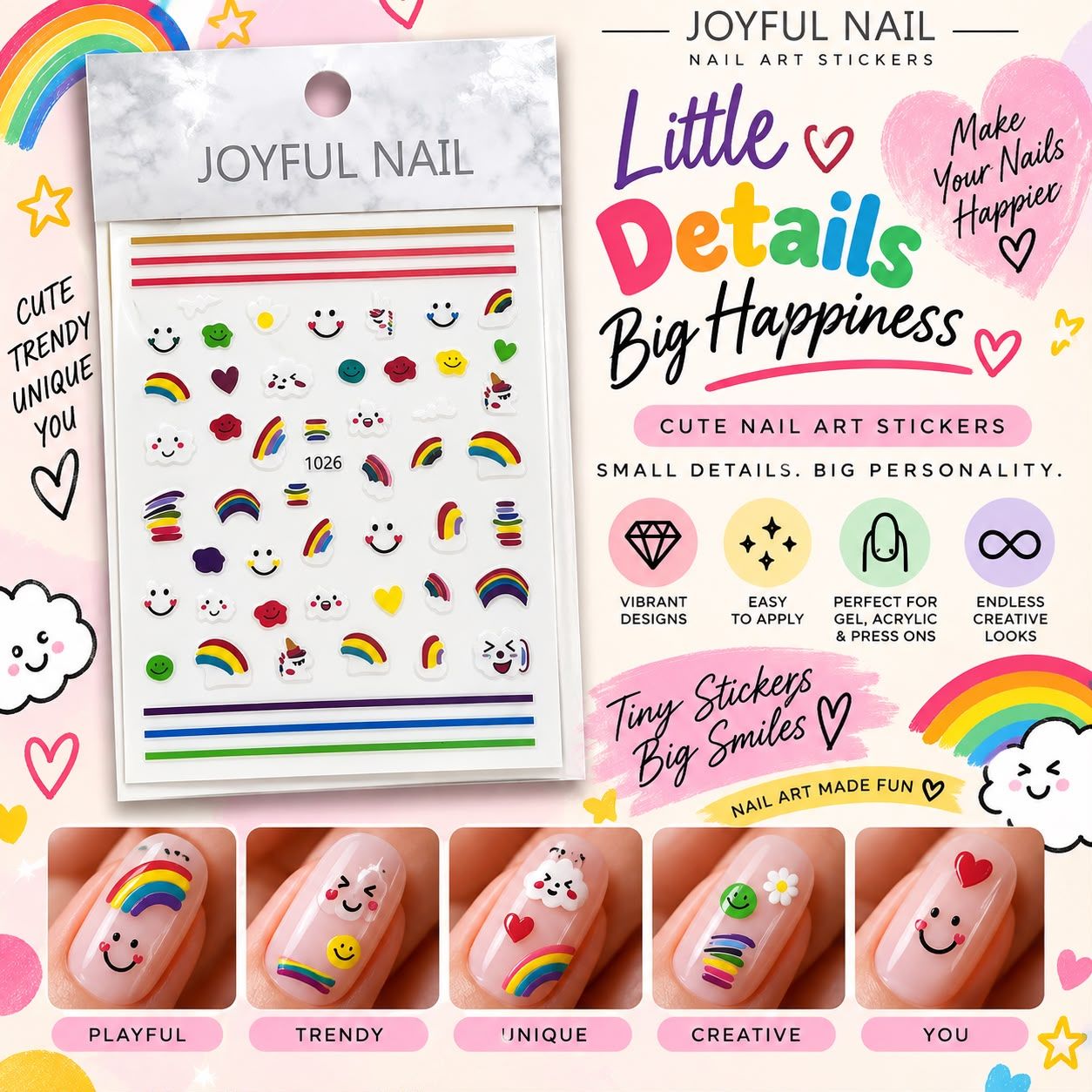 Joyful Nail- Stickers