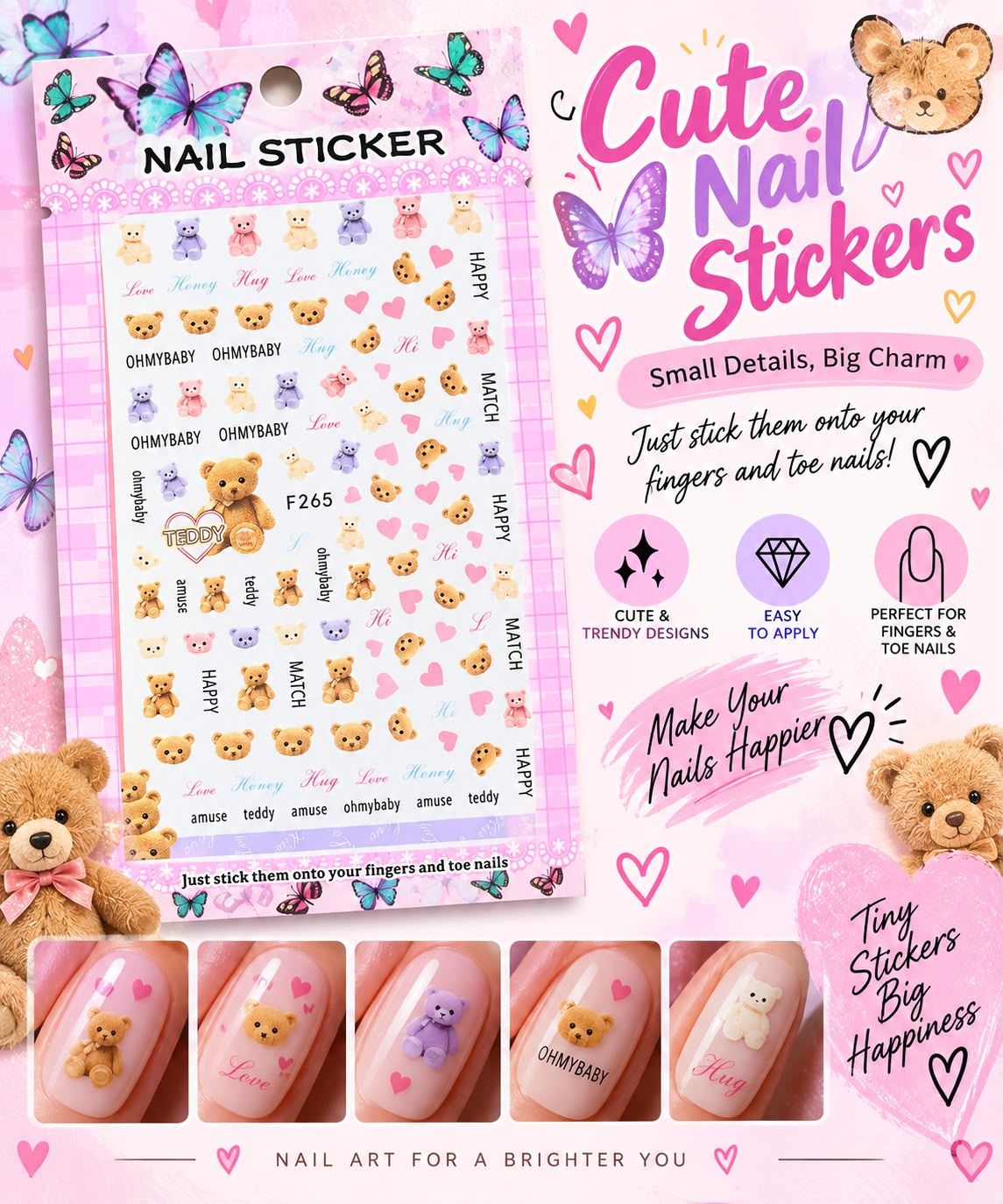 Cute Nail Sticker