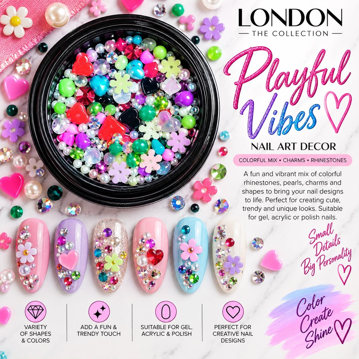 Playful Vibes - NailArt Decor