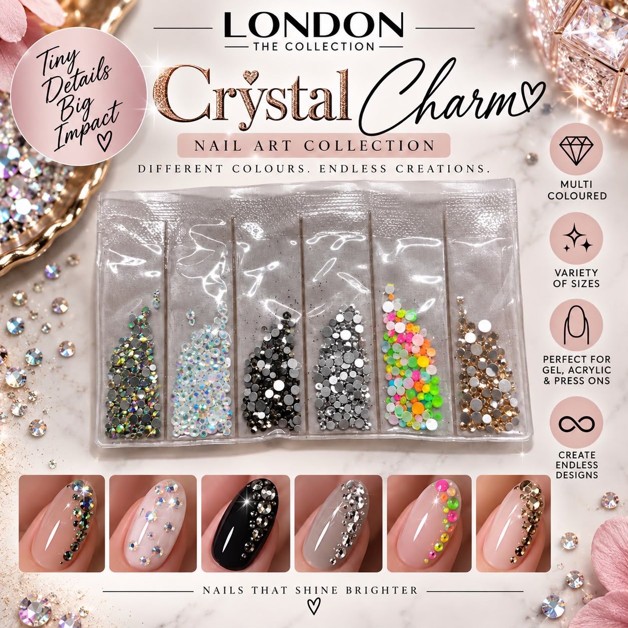 Crystal Charms -  Nail Art Rhinestone