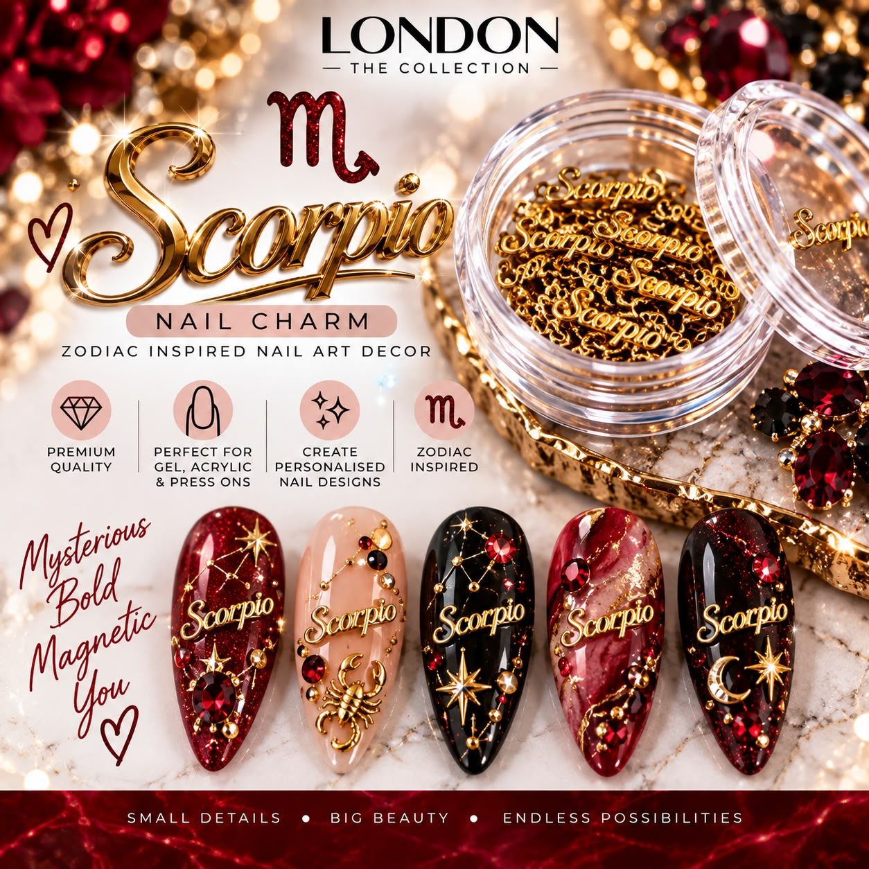 Scorpio - Nail Charm