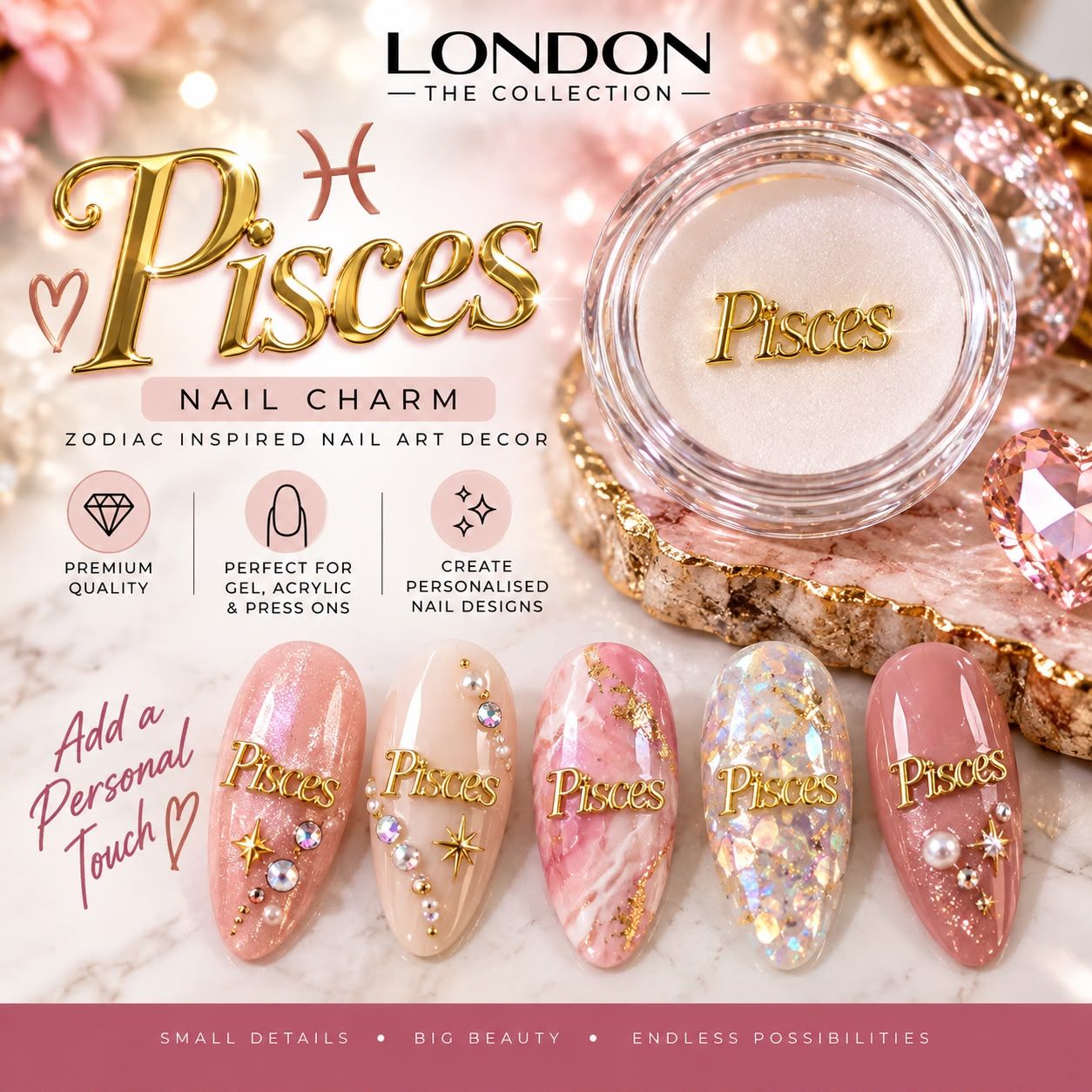 Pisces - Nail Charm