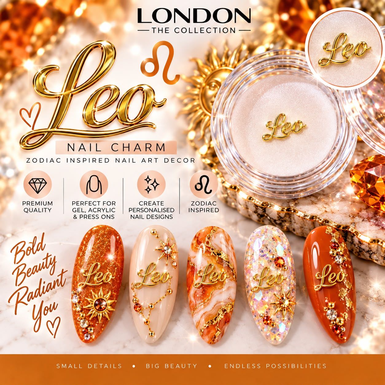 Leo - Nail Charm