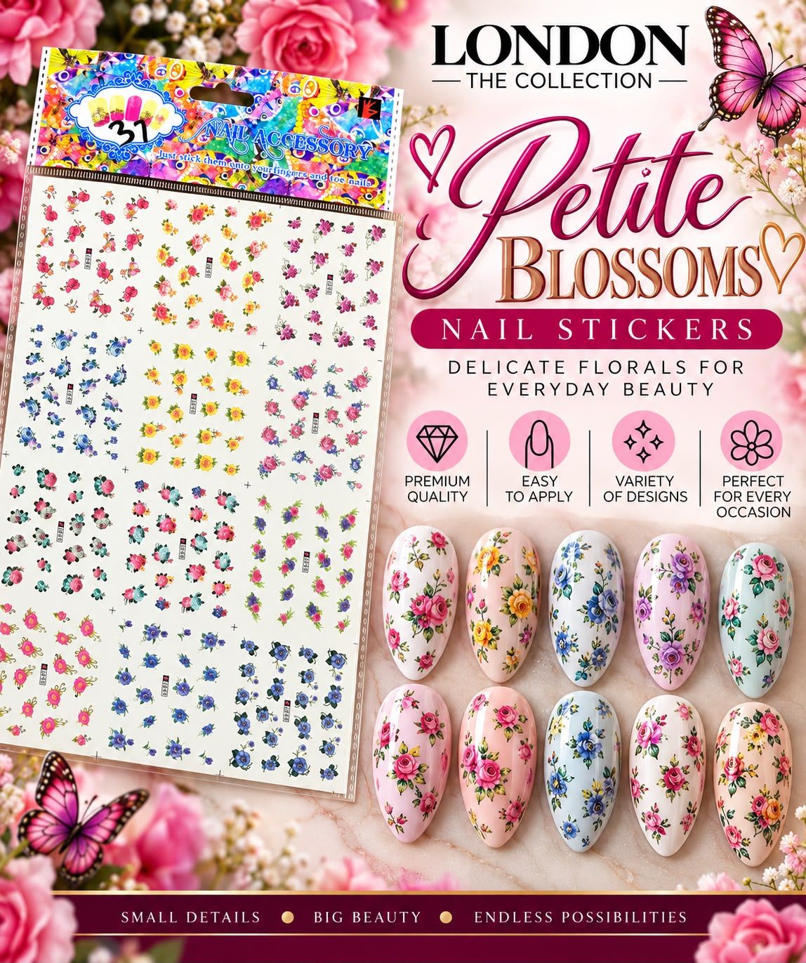 Petite Blossoms - Nail Stickers