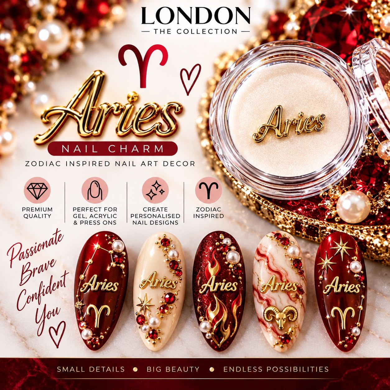 Aries - Nail Charm