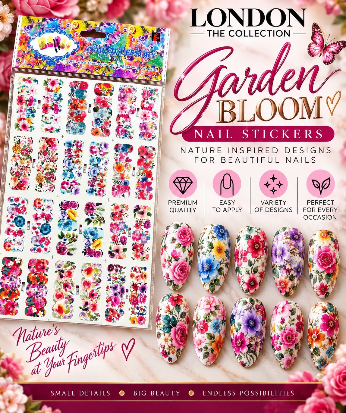 Garden Bloom - Nail Sticker