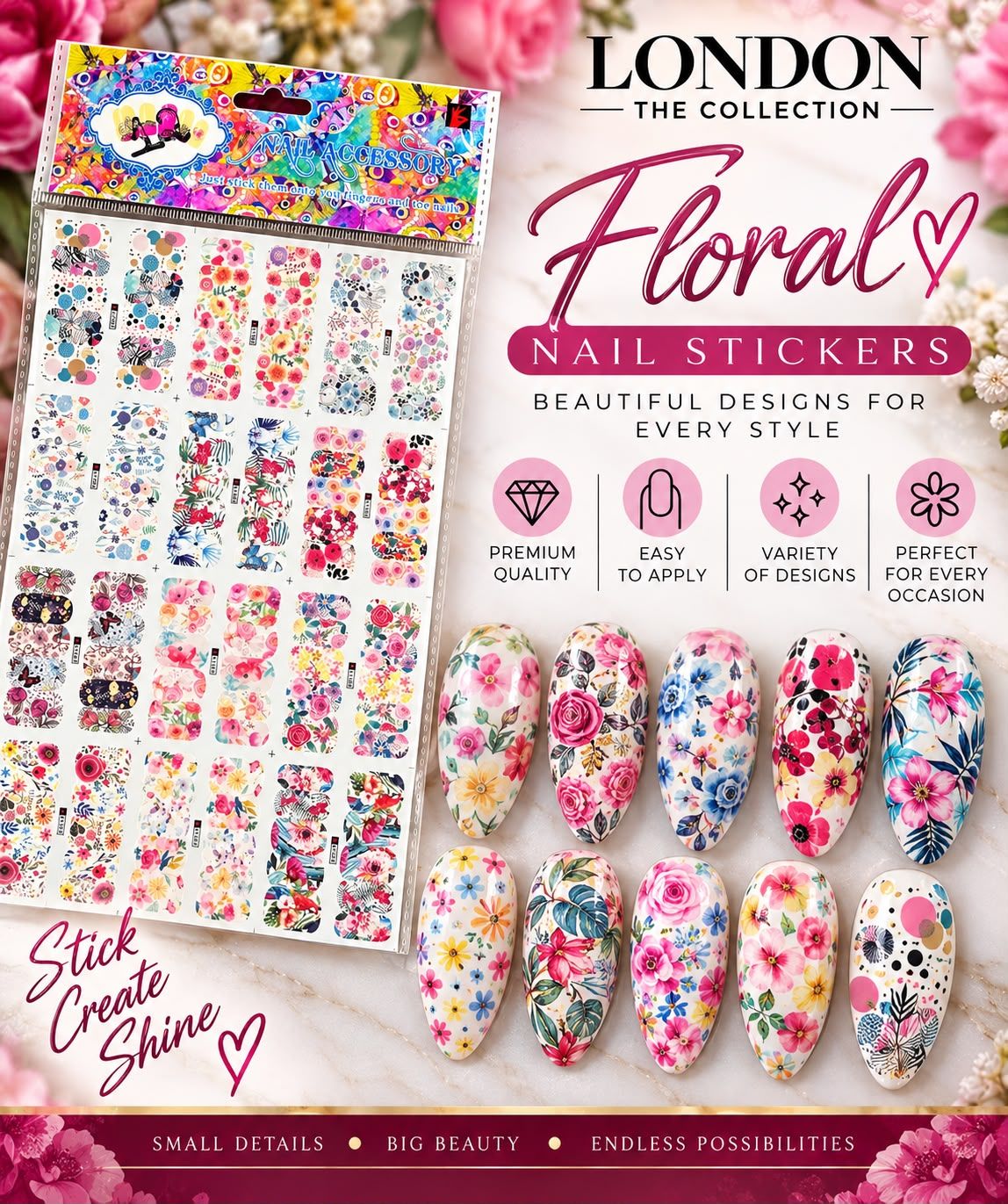 Floral - Nail Stickers