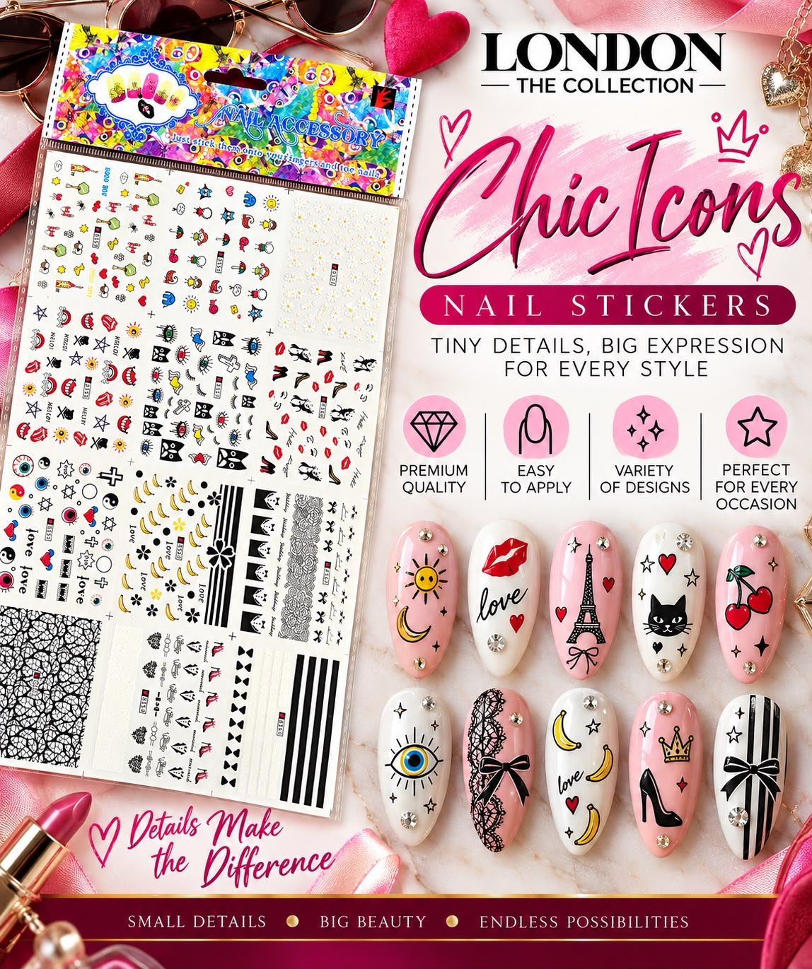 Chic Icons - Nail Stickers