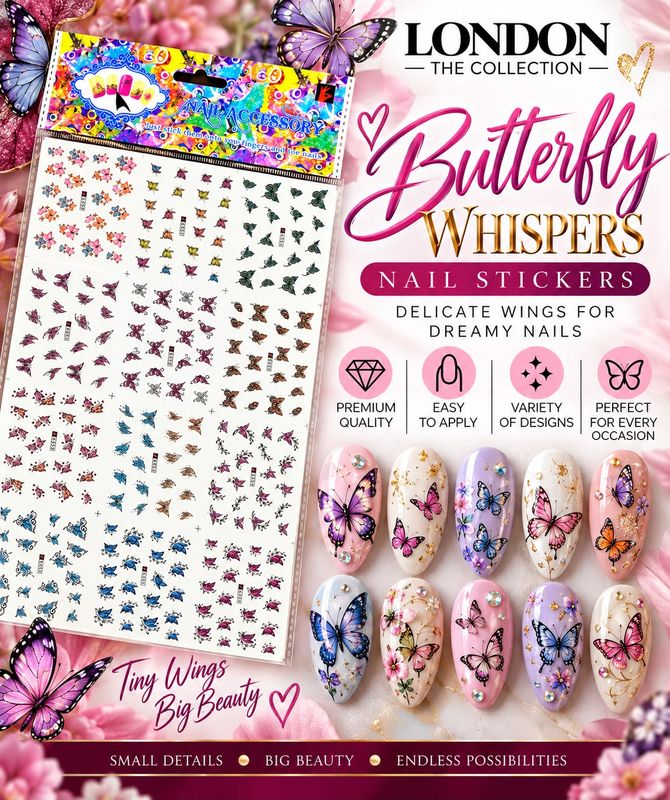 Butterfly Whispers - Nail Stickers