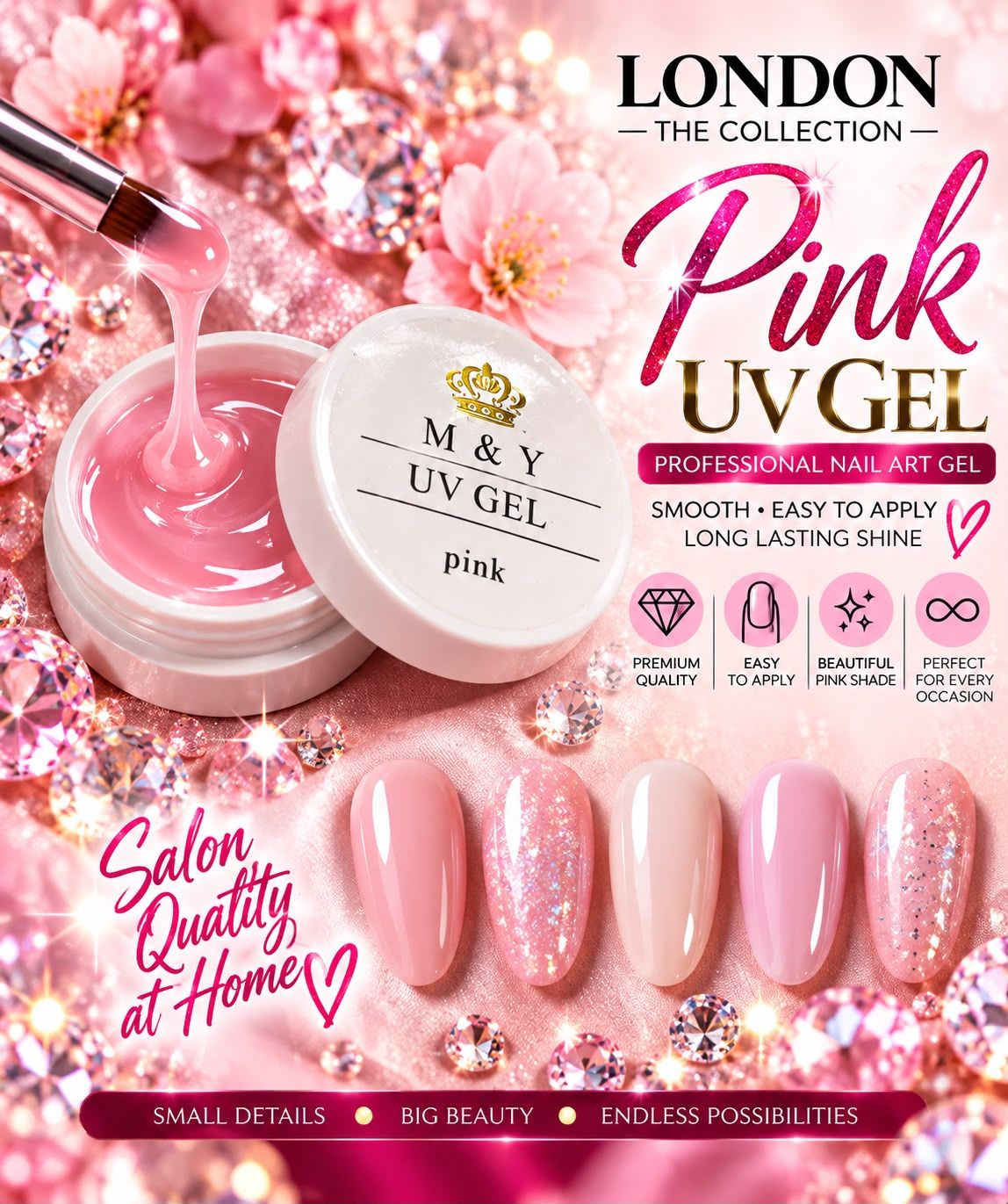 M &amp; Y UV Gel - Pink
