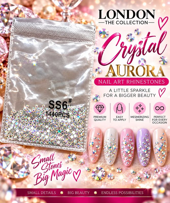 Crystal Aurora - Nail Art Rhinestones
