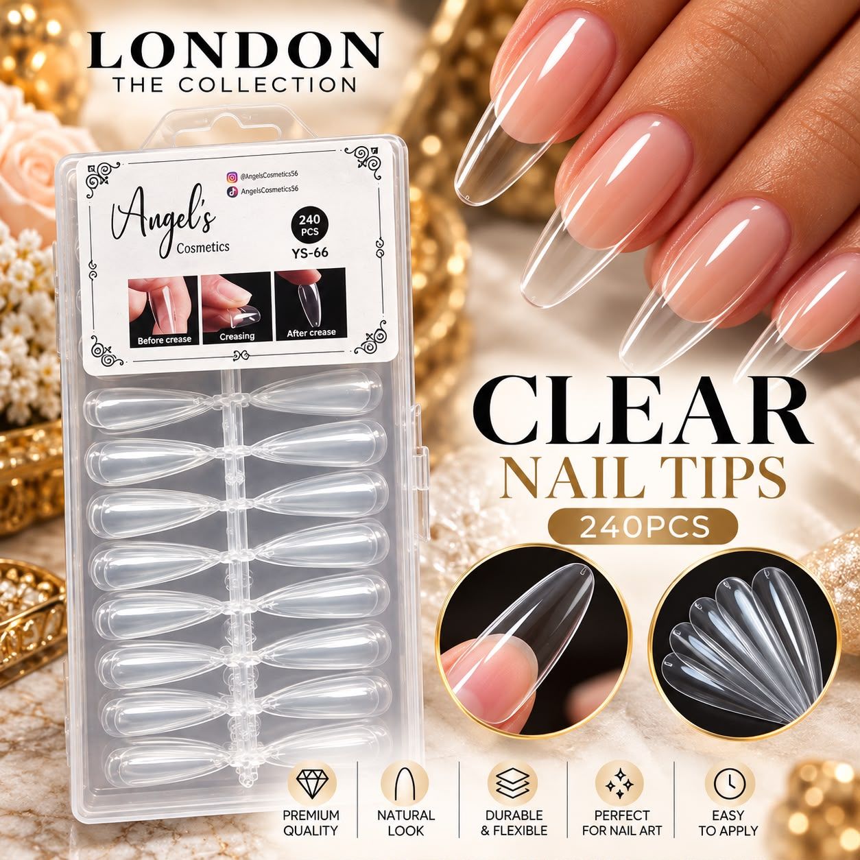 Angel - Clear Nail Tips (240 pcs)