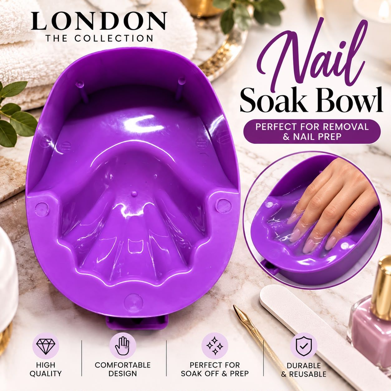Nail Soak Bowl