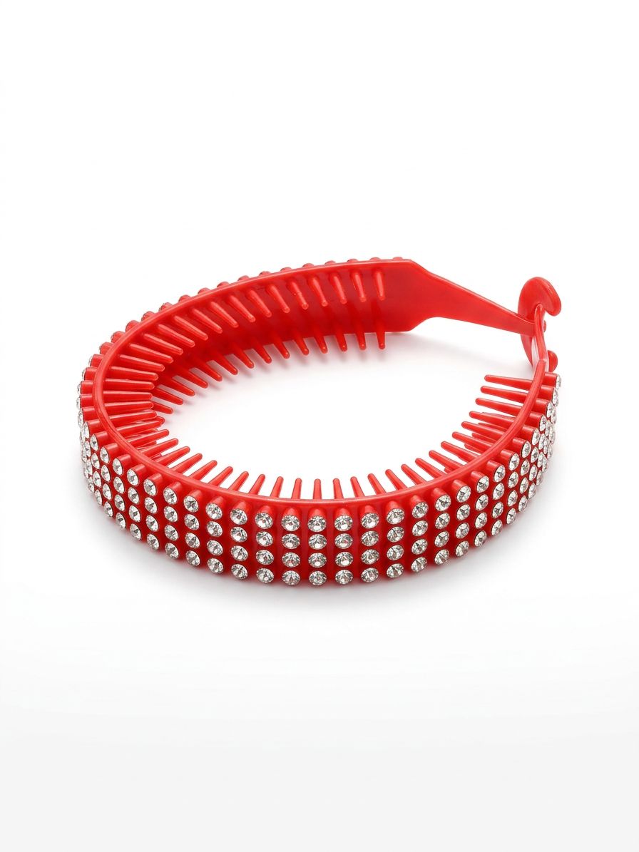 Red Rhinestone - Banana Clip