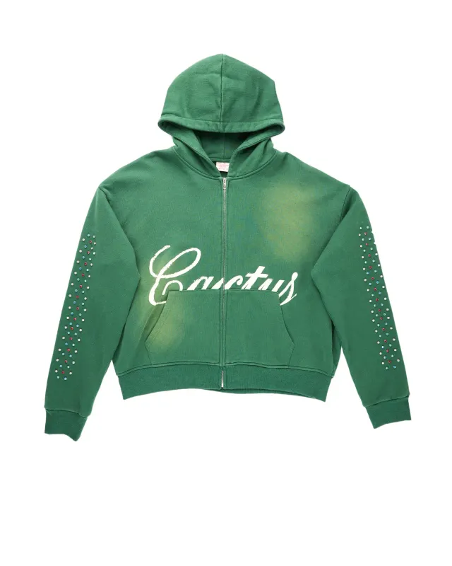 Cactus Valley Hidden Crystal Zip-Up Hoodie