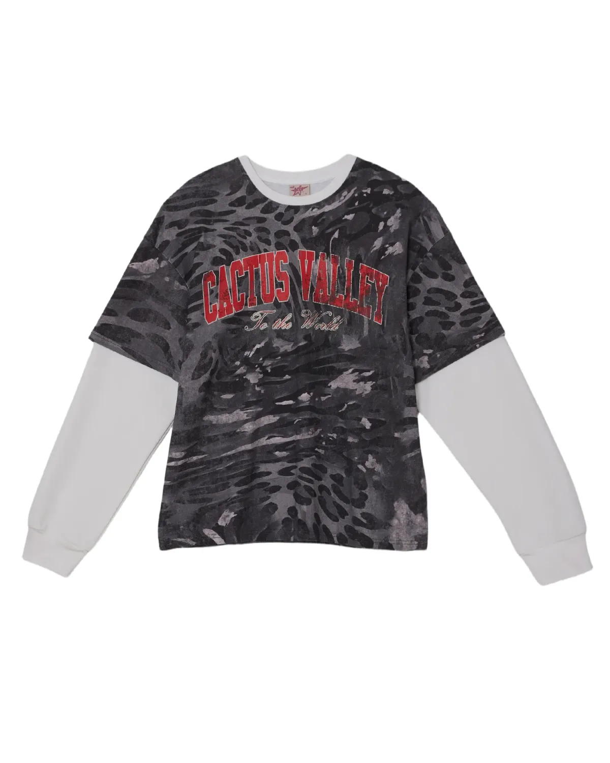 Cactus Valley Abstract Long Sleeve Tee