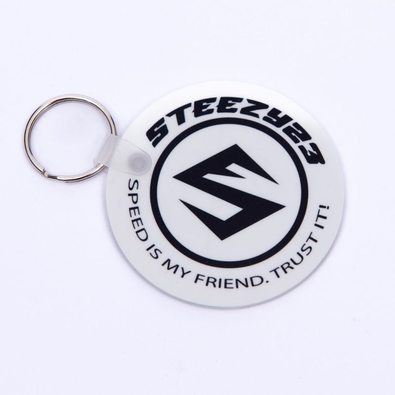 Key Chain &#39;Skull&#39; White