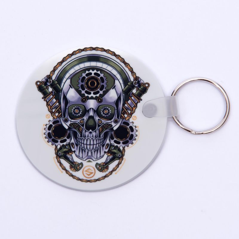 Key Chain 'Skull' White