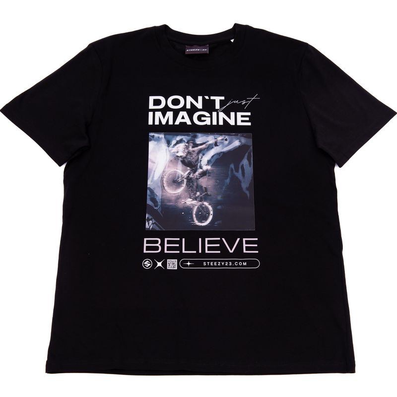 T-Shirt &#39;Believe&#39; Black