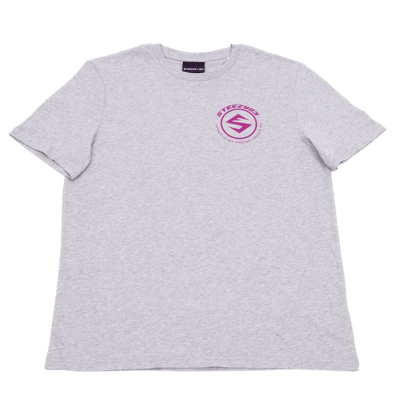 T-Shirt &#39;Full Circle&#39; Grey Pink