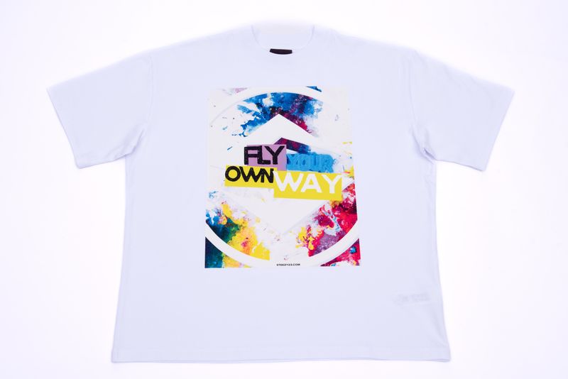 T-Shirt &#39;Fly your own Way&#39; White