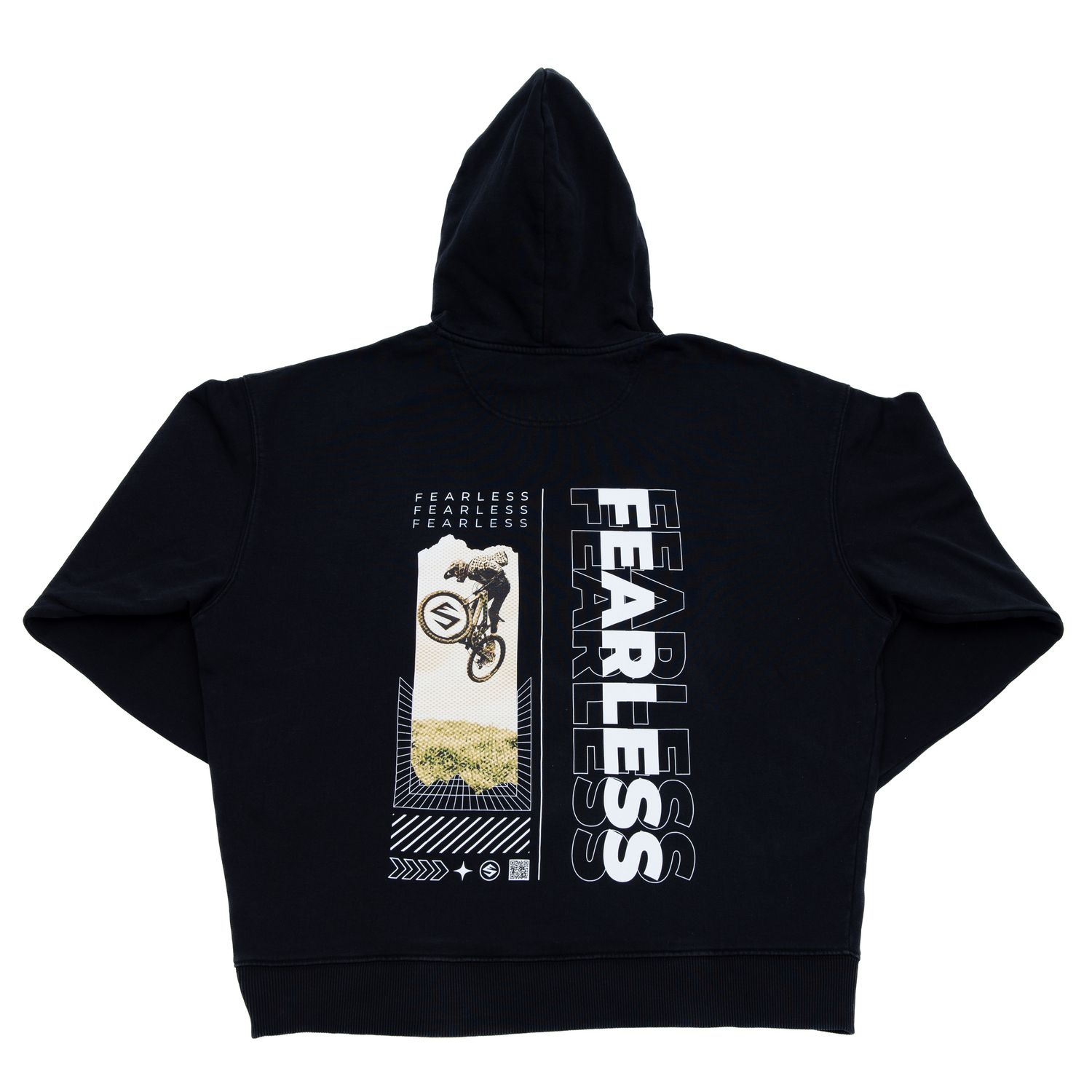 Hoodie 'Fearless' Black - Oversized fit