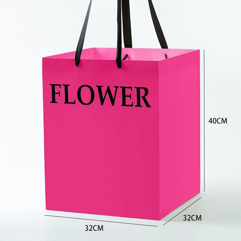 Pink Flower Bags L