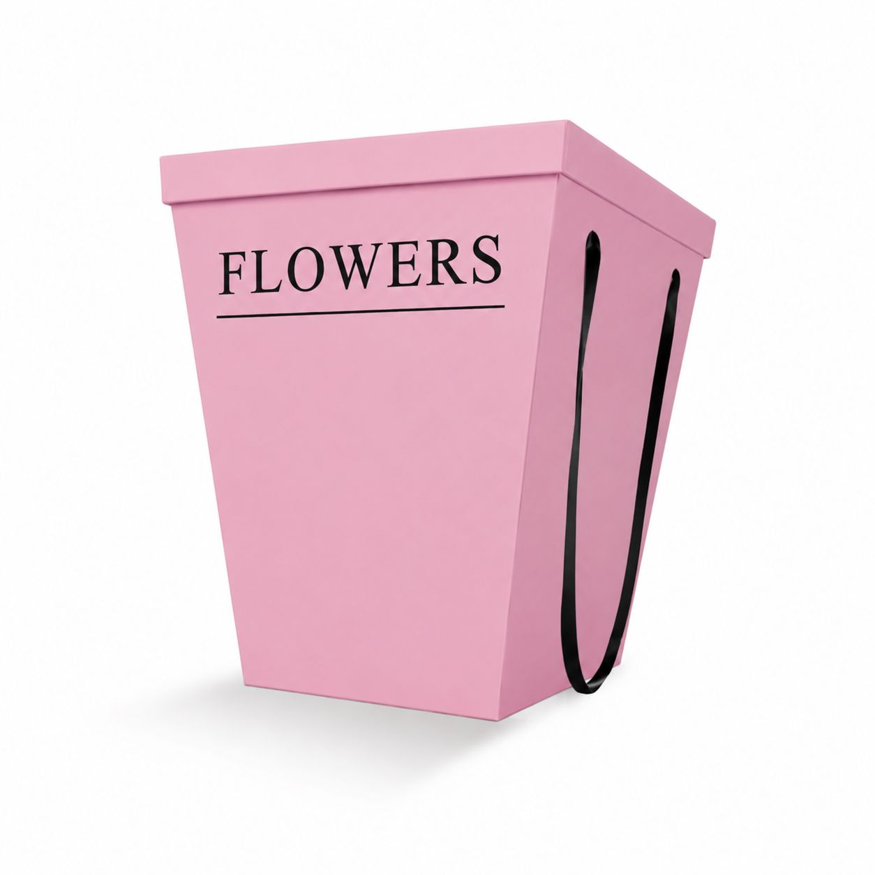 Flower Bag with Lid Pink