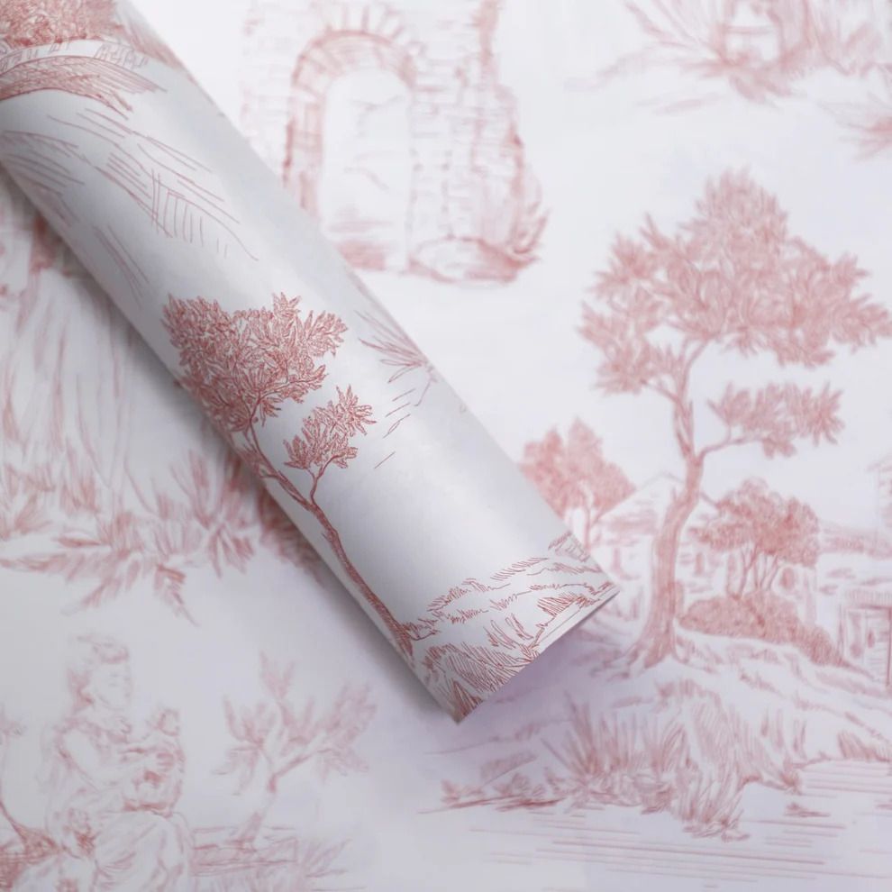 Foil with Pink Pattern